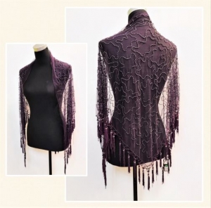 Beaded shawl 02-424F